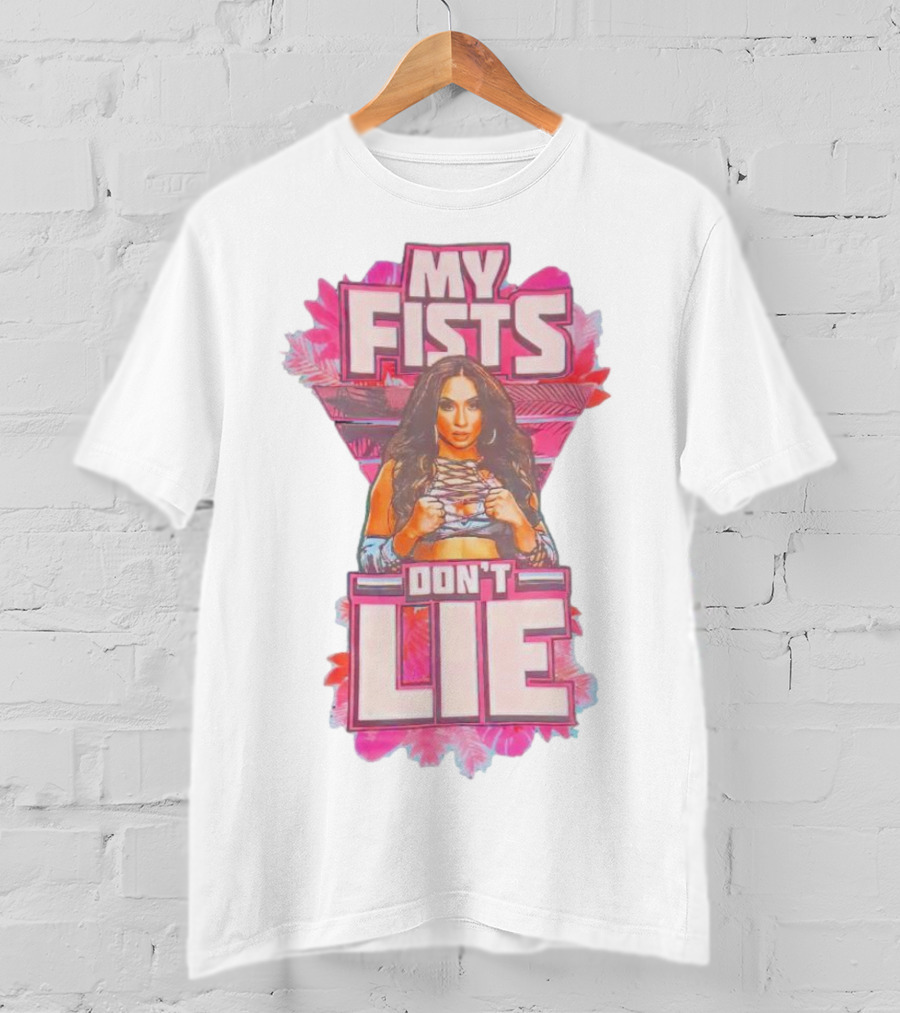 Lola Vice My Fists Don’t Lie Teal T-Shirt
