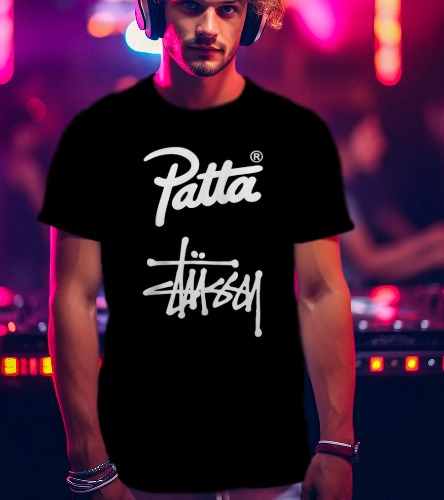 Patta Stüssy Collaboration Logo T-Shirt