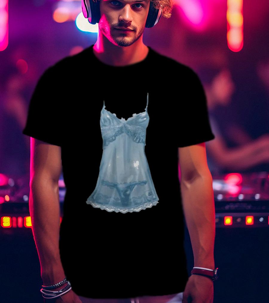 Sabrina Carpenter Blue Lingerie Nightwear T-Shirt