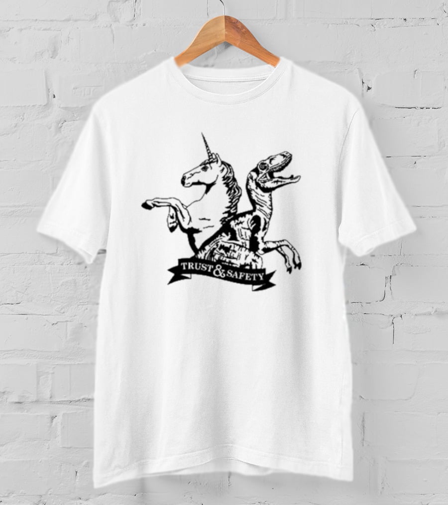 Unicorns And Dinosaurs Trust And Safety T-Shirt