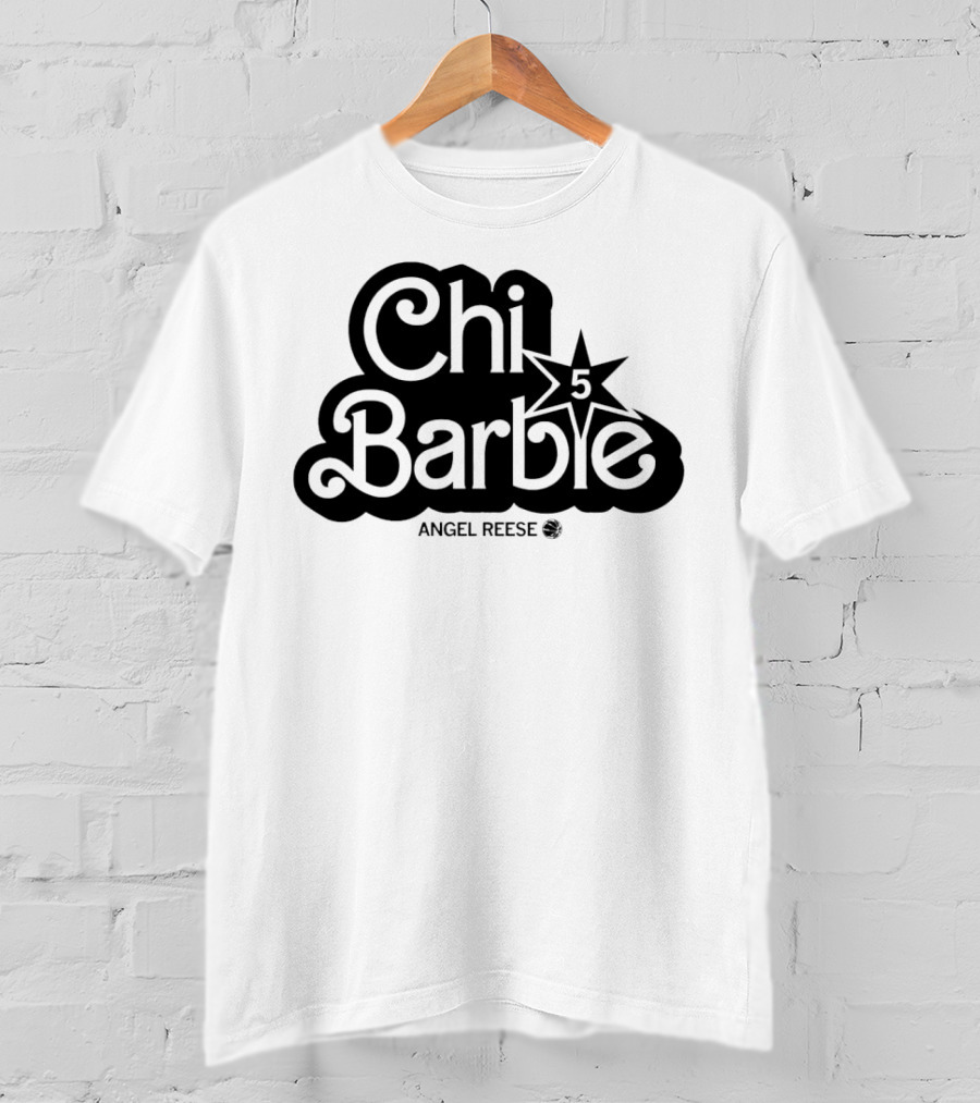ChiBarbie Angel Reese Chicago Sky 5 Star T-Shirt