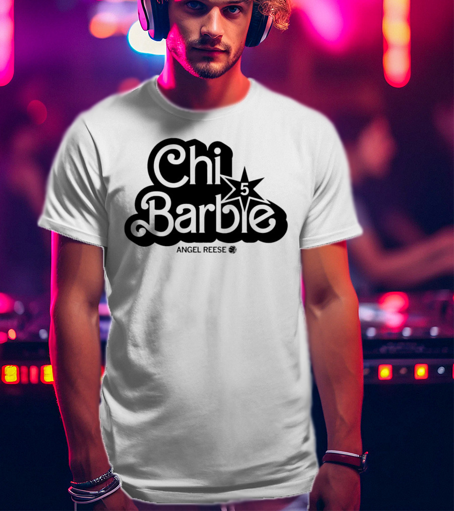 ChiBarbie Angel Reese Chicago Sky 5 Star T-Shirt