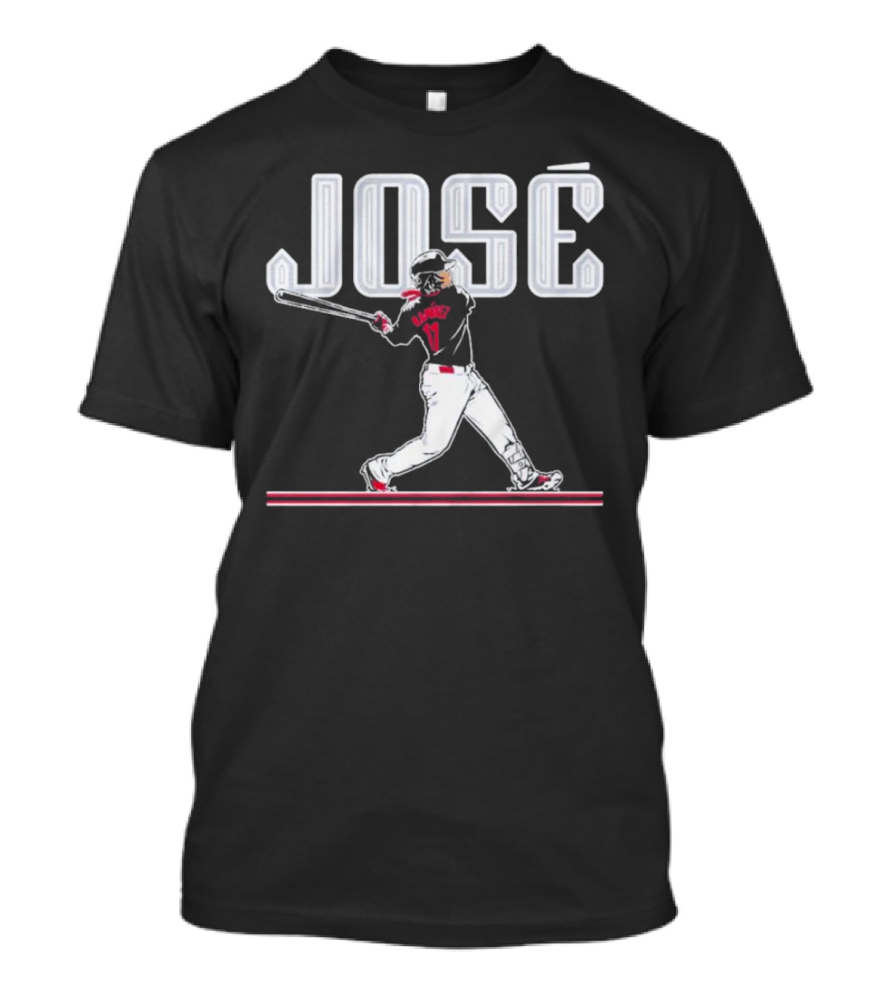 José Baseball Ramirez Slugger Swing T-Shirt