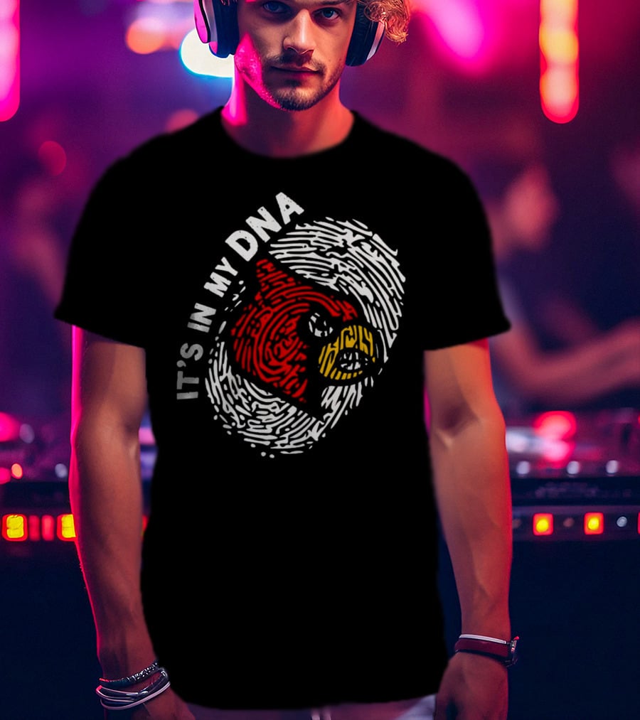 Louisville Cardinals It’s In My DNA Fingerprint T-Shirt