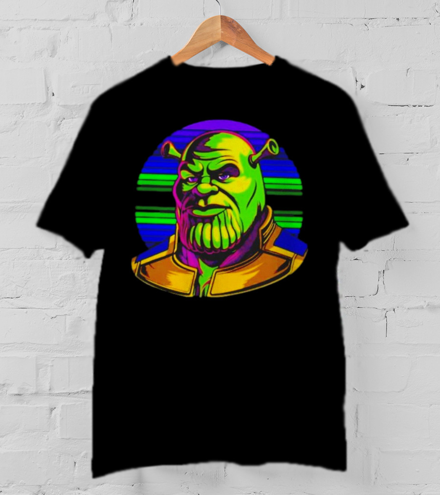 Shrek Thanos Fusion Shreknos Pop Art Crossover T-Shirt