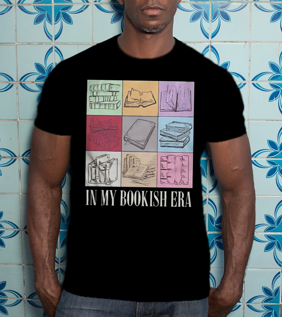 In My Bookish Era Reading Stack Aesthetic T-Shirt