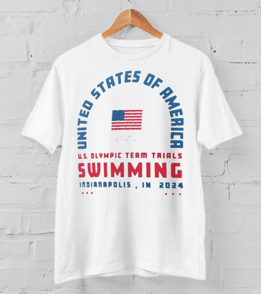 UNITED STATES OF AMERICA U.S. OLYMPIC TEAM TRIALS SWIMMING INDIANAPOLIS IN T-Shirt
