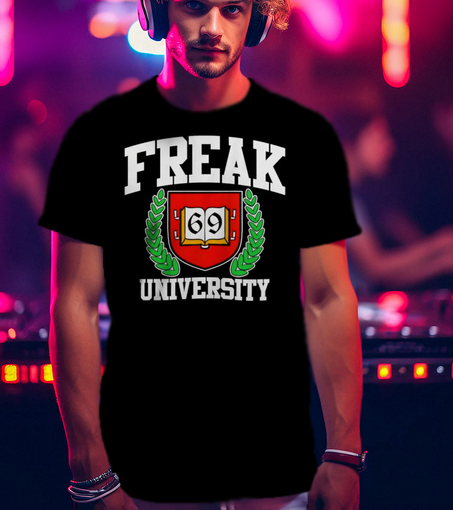 Freak University 69 Crest Emblem T-Shirt
