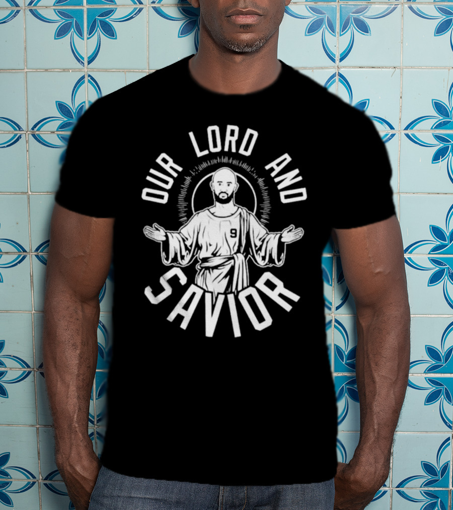 'Derrick White Our Lord And Savior Number 9 Iconic Design' T-Shirt