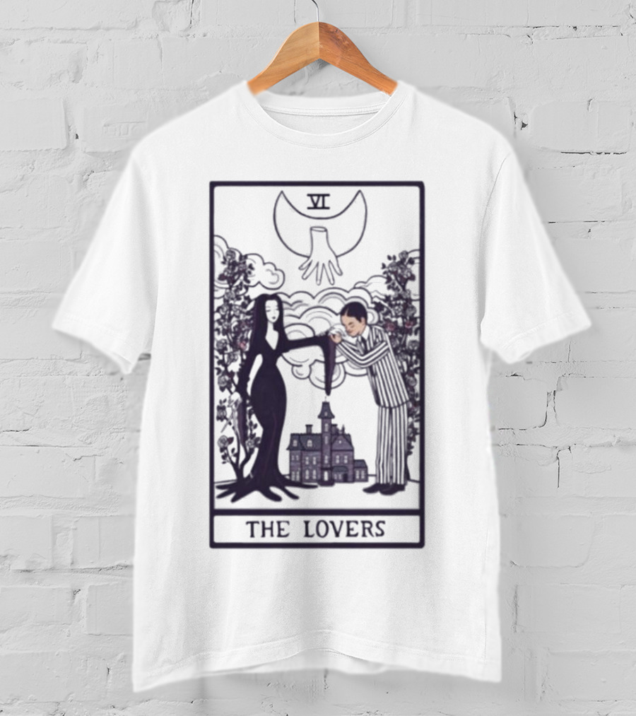 Vampire Lovers VI Tarot Card Gothic Castle And Bat T-Shirt