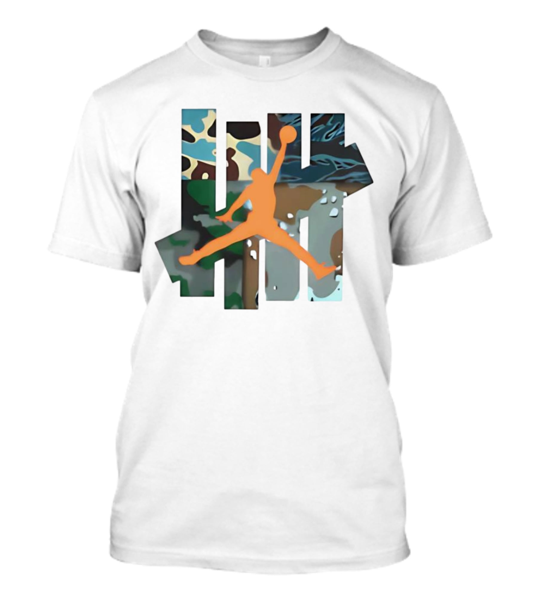 Luka Doncic Jordan X Undefeated Camo Jumpman Be More Prepared Than Anyone Else T-Shirt
