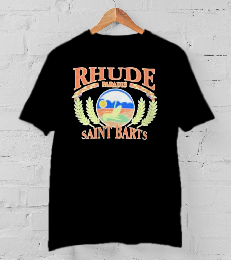Rhude Paradis Saint Barts Retro Beach Vibes T-Shirt