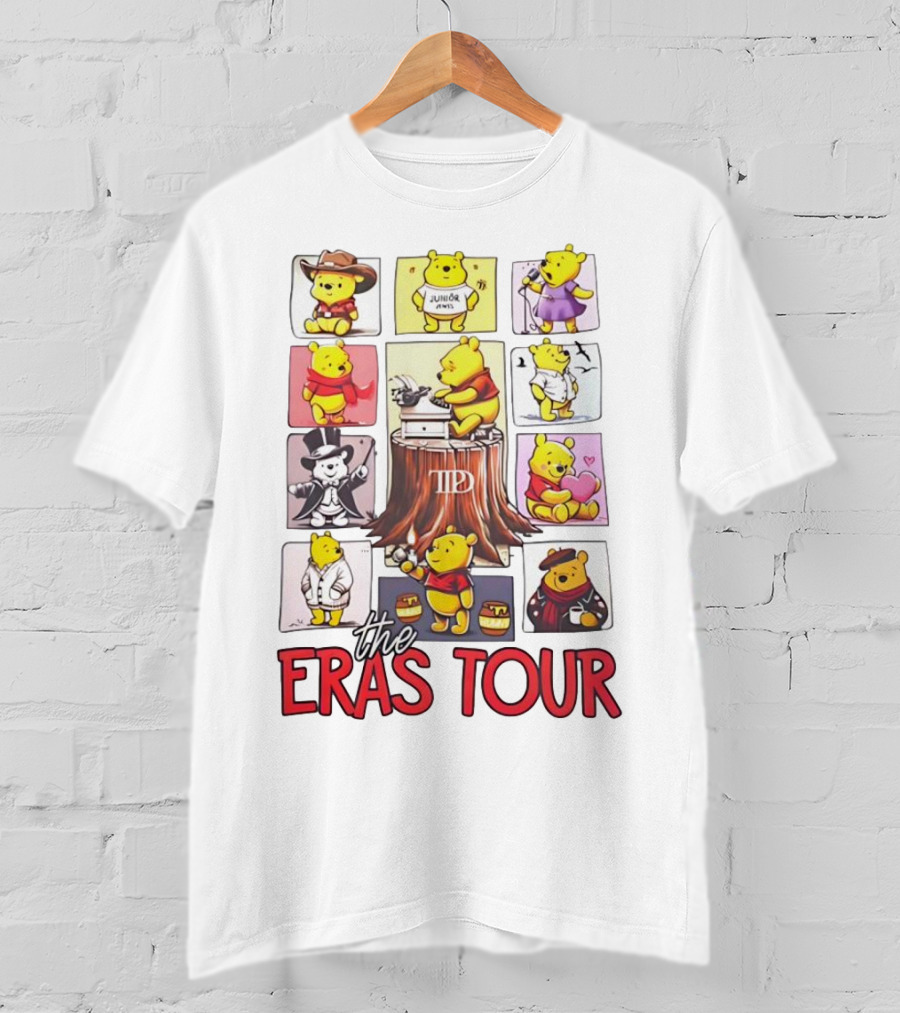 Winnie The Pooh In Diverse Costumes The Eras Tour T-Shirt