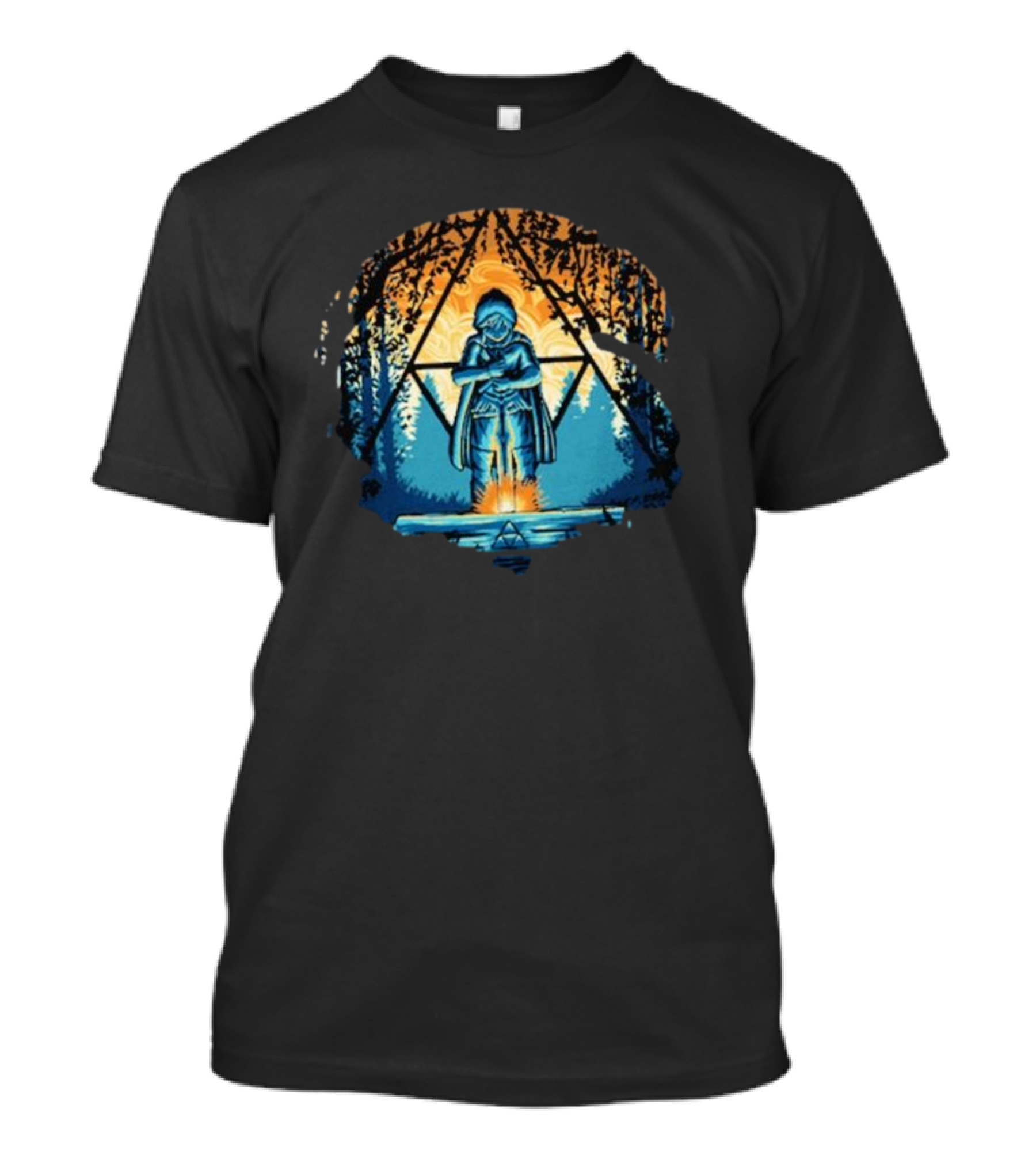 Zelda Triforce Sword Forest Twilight Adventure T-Shirt