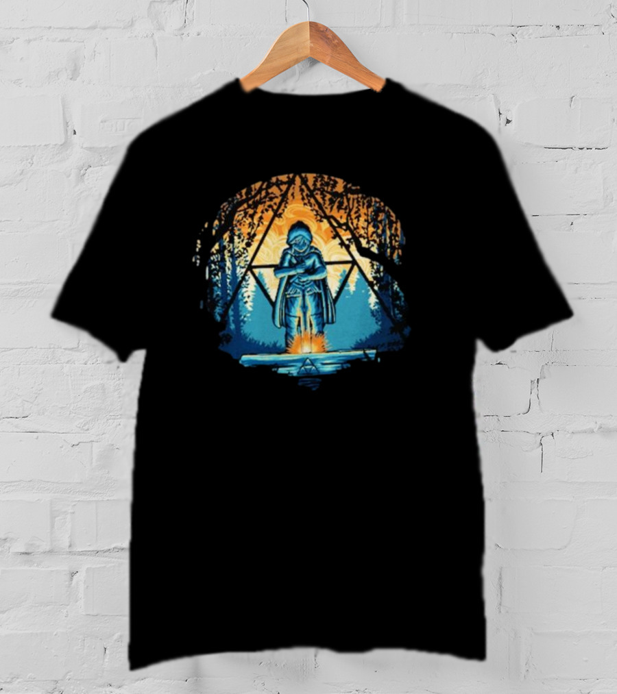 Zelda Triforce Sword Forest Twilight Adventure T-Shirt