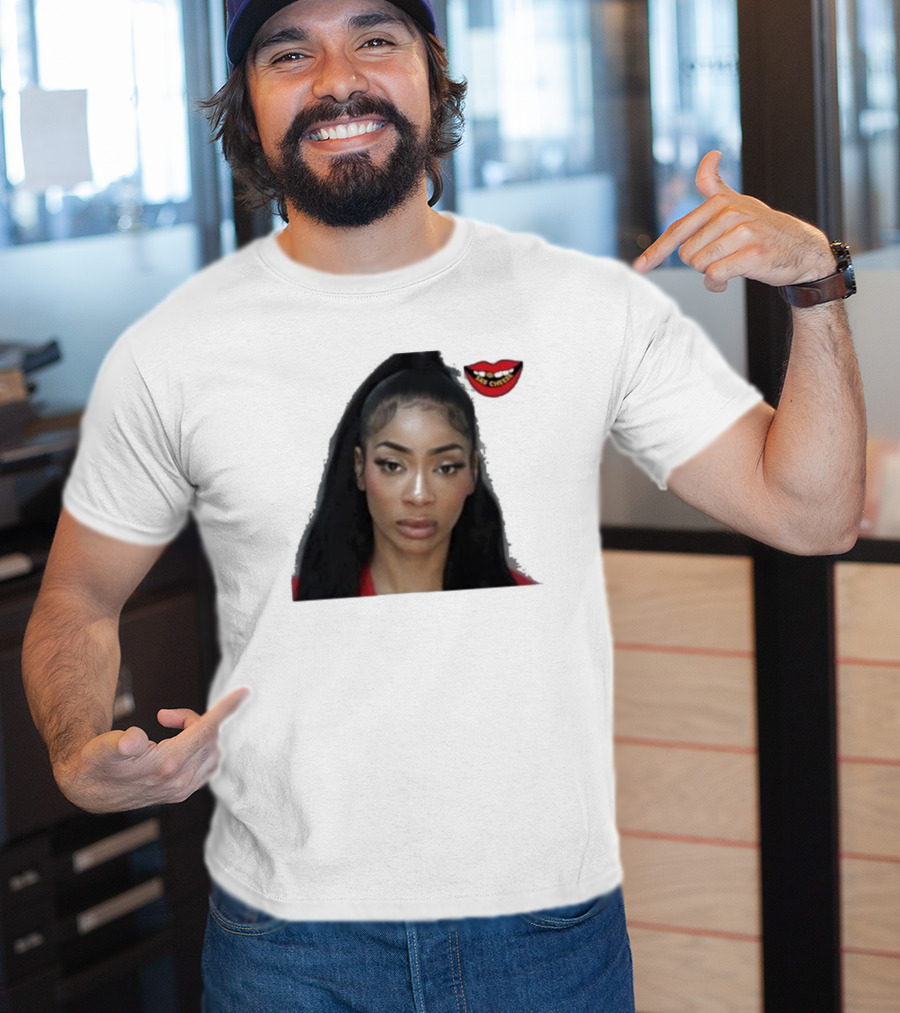 Tommie Lee Arrested Mugshot With Red Lips T-Shirt