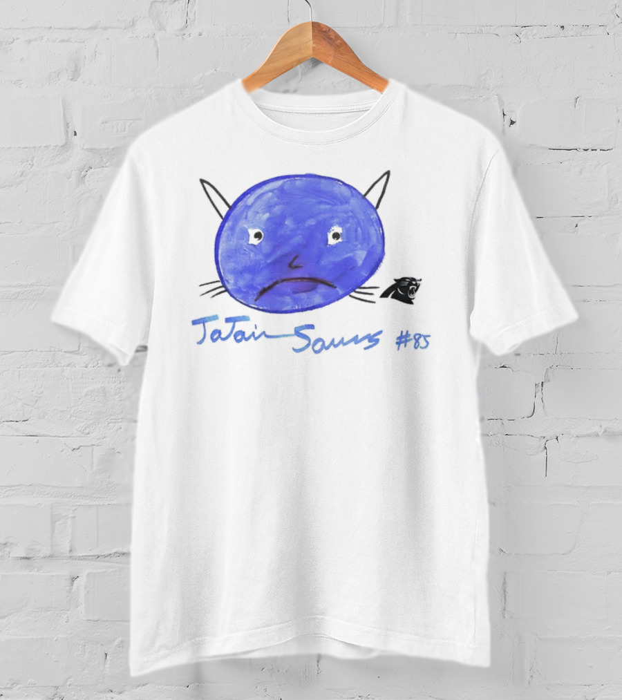 Rookies Paint Carolina Panthers Jajaun Saurs #85 T-Shirt