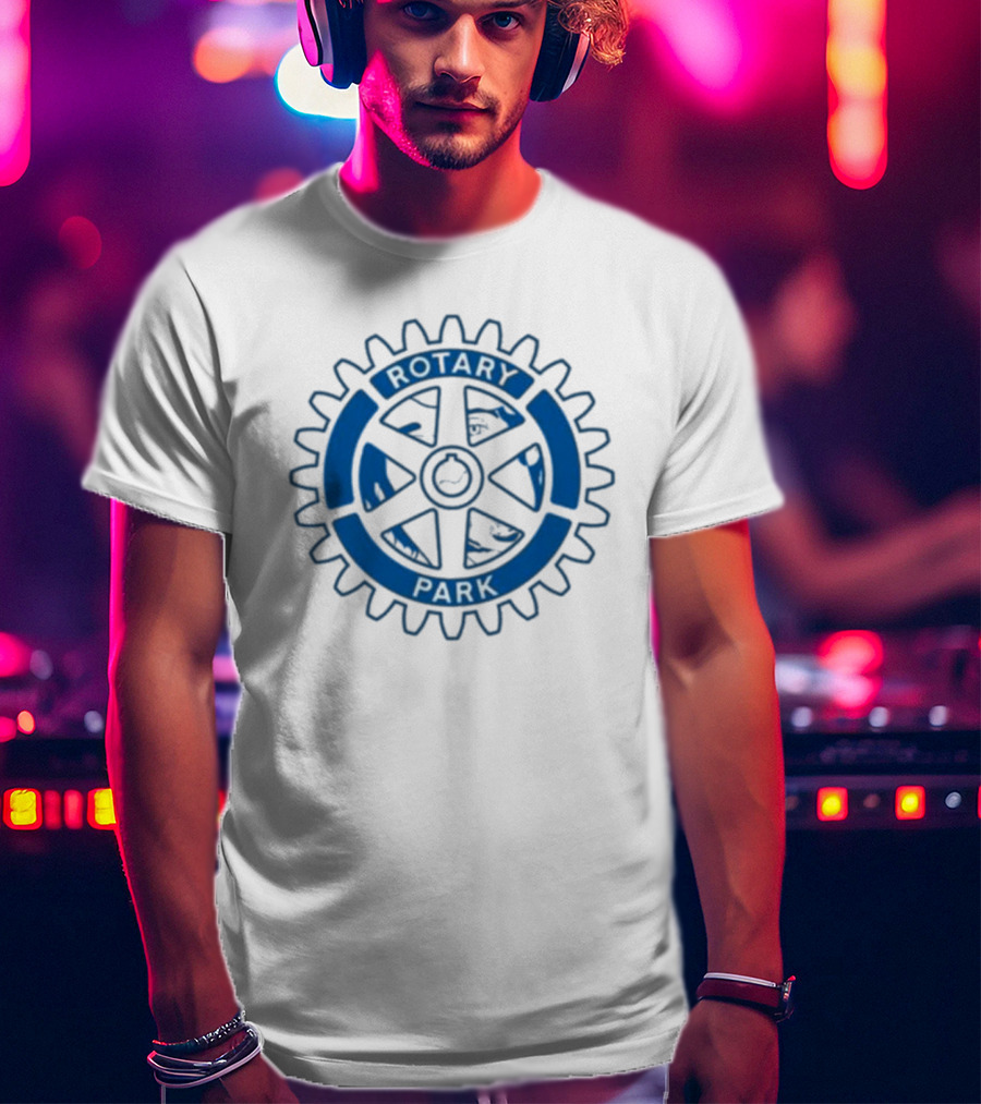 Rotary Park Blue Gear Emblem T-Shirt