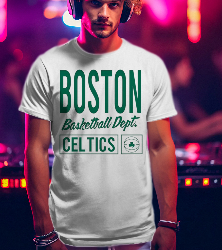 Boston Celtics Basketball Dept Celtics Shamrock T-Shirt
