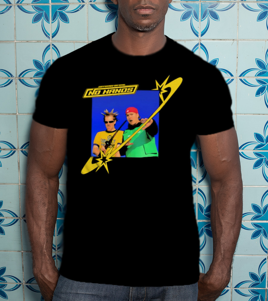 Joey Valence And Brae No Hands Retro Graphic Duo In Yellow And Green With Starburst T-Shirt