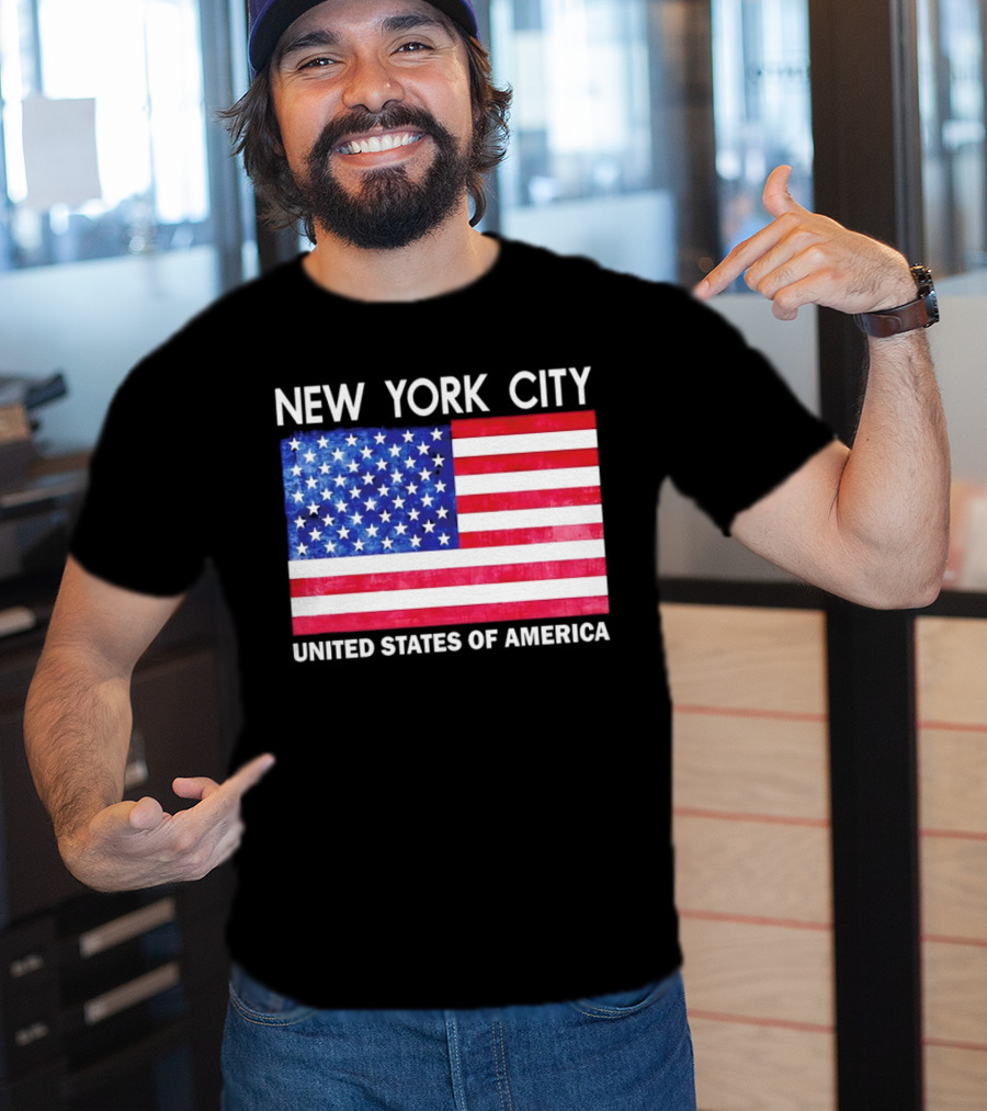 NEW YORK CITY UNITED STATES OF AMERICA FLAG T-Shirt