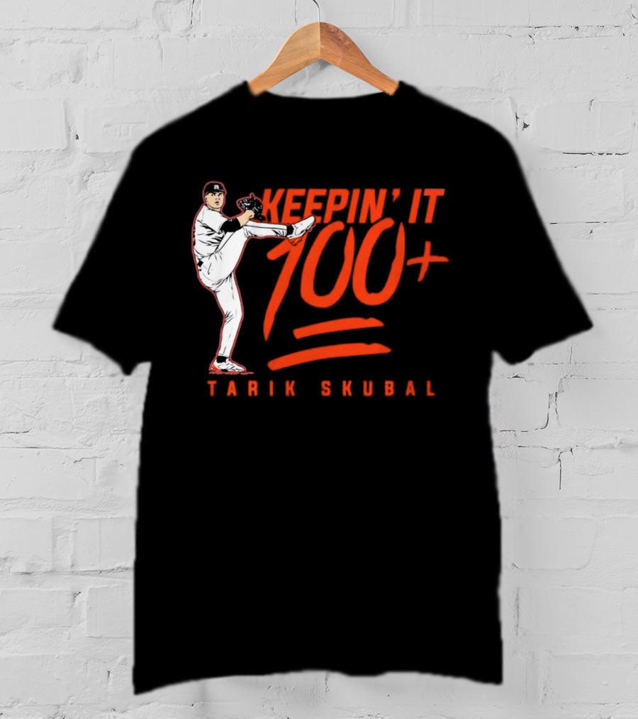 Tarik Skubal Keepin’ It 100+ Pitcher Pose T-Shirt
