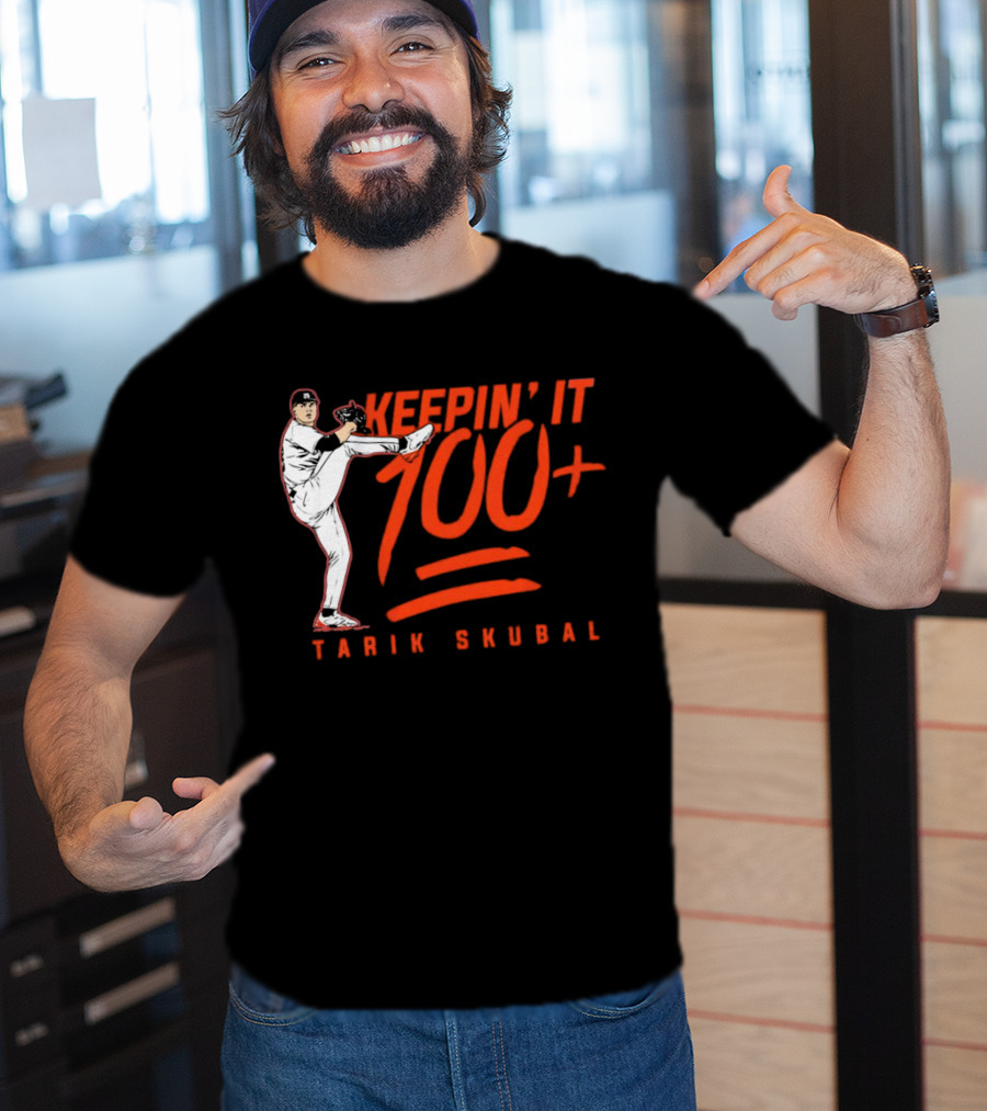 Tarik Skubal Keepin’ It 100+ Pitcher Pose T-Shirt