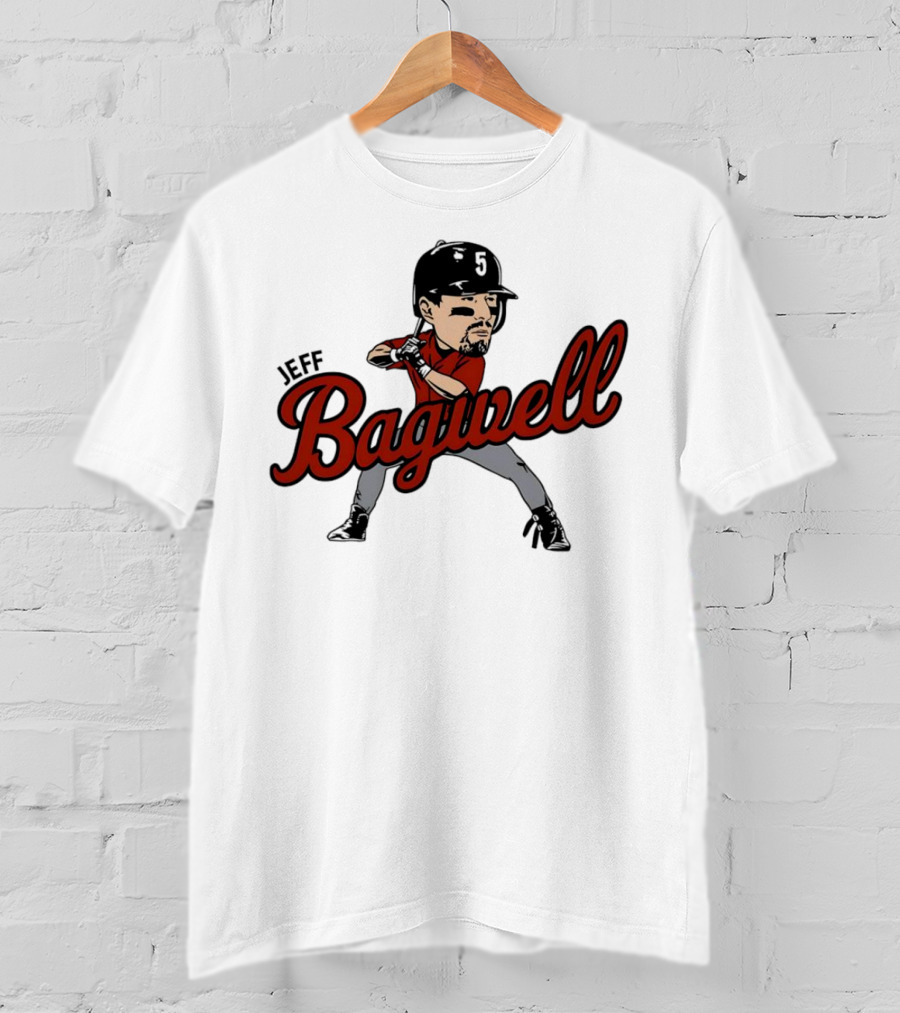 Jeff Bagwell Houston Astros Caricature Baseball T-Shirt