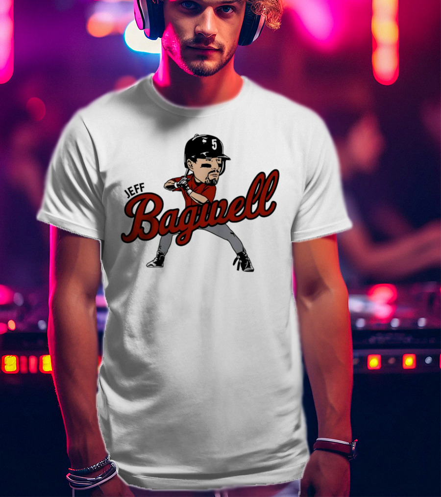 Jeff Bagwell Houston Astros Caricature Baseball T-Shirt