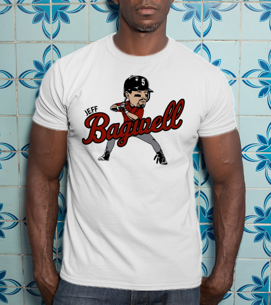 Jeff Bagwell Houston Astros Caricature Baseball T-Shirt