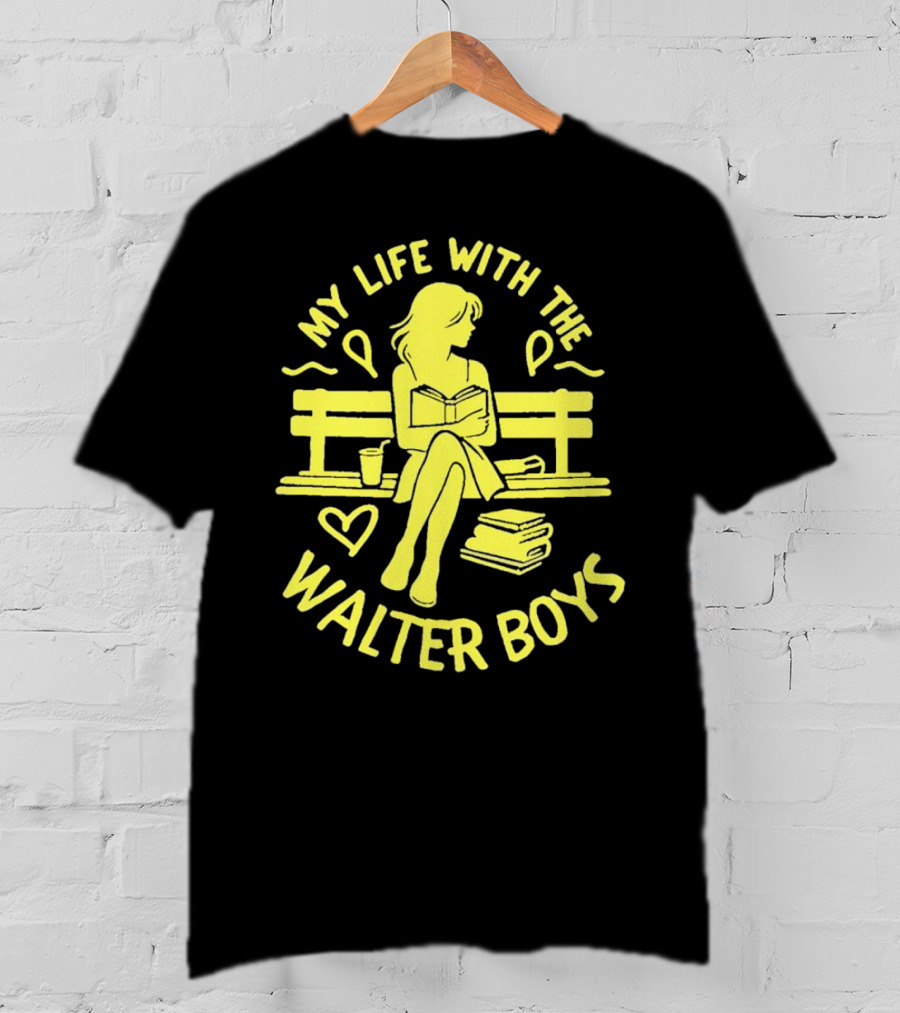 My Life With The Walter Boys Book Reader On Park Bench T-Shirt