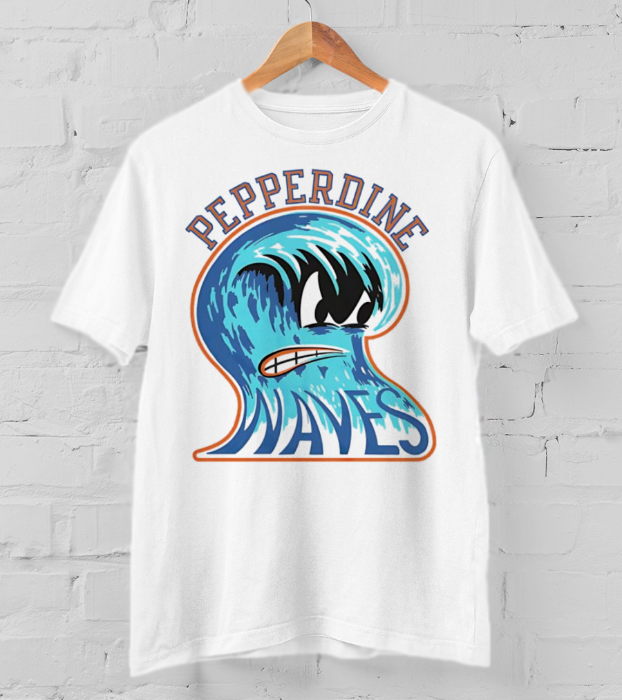 Pepperdine Waves Vintage Angry Wave T-Shirt