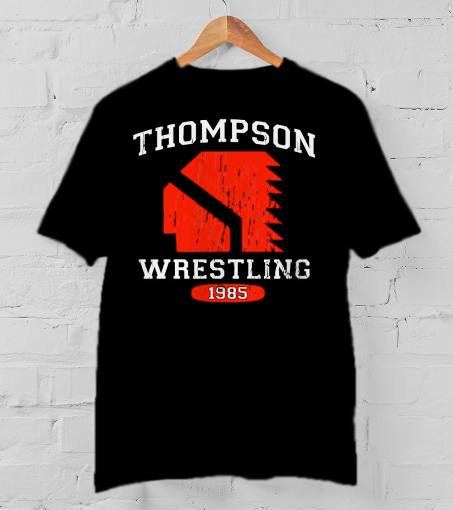 Thompson Wrestling 1985 Red Spartan T-Shirt