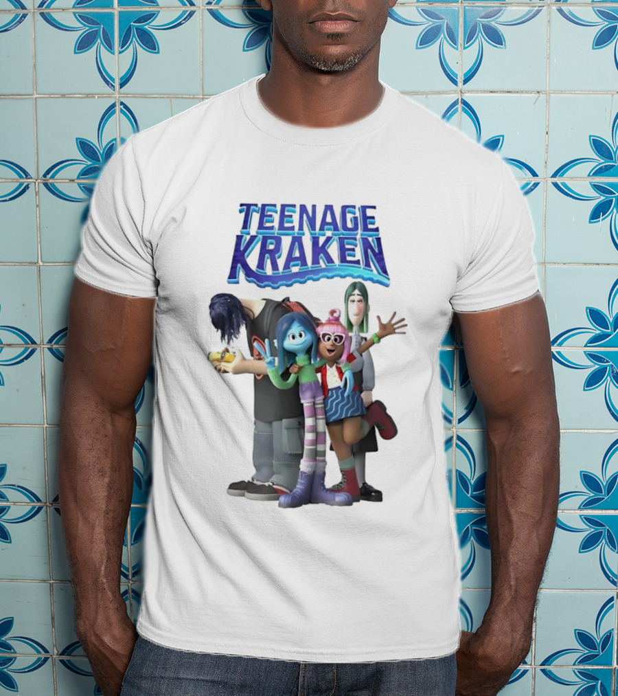 Teenage Kraken Animated Characters Ensemble T-Shirt