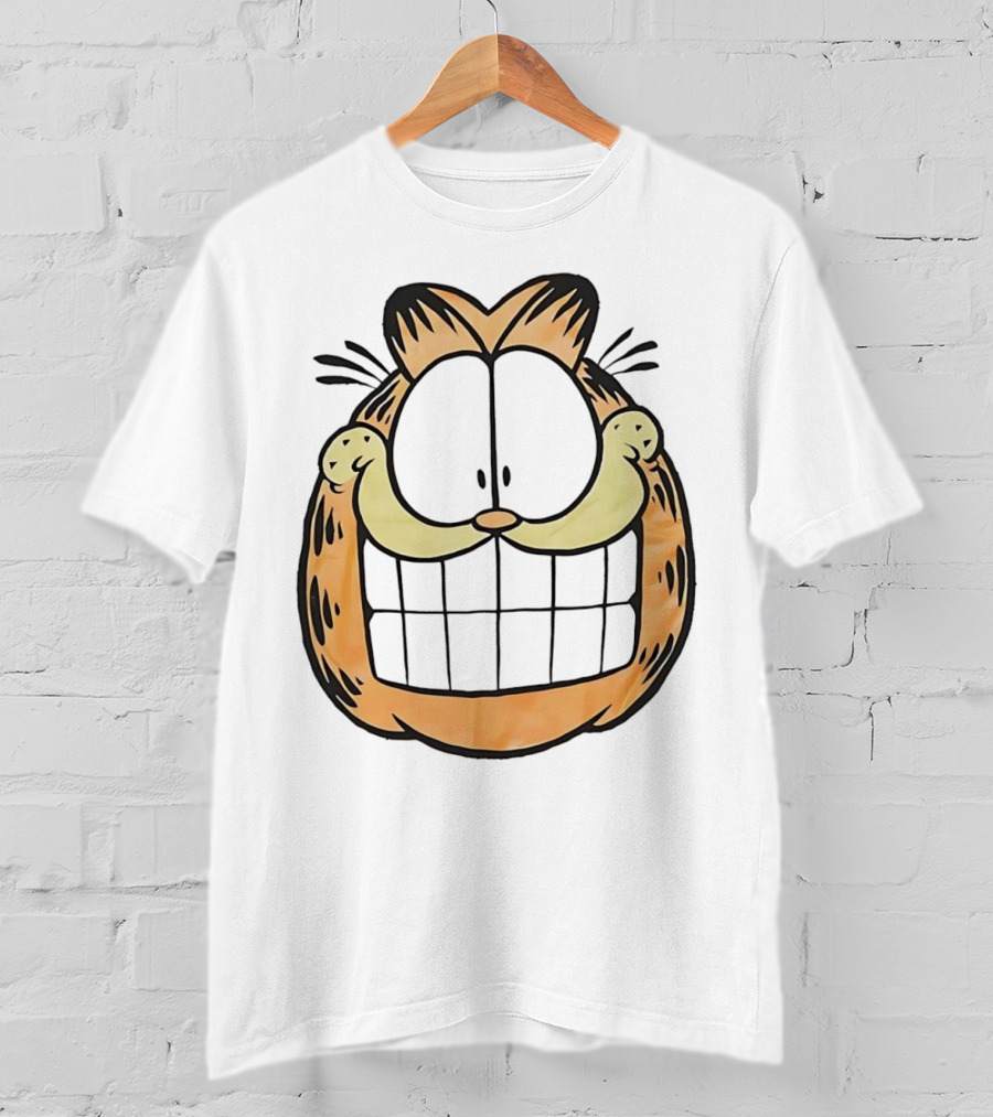 Garfield Big Face Classic Retro Comic Cat T-Shirt