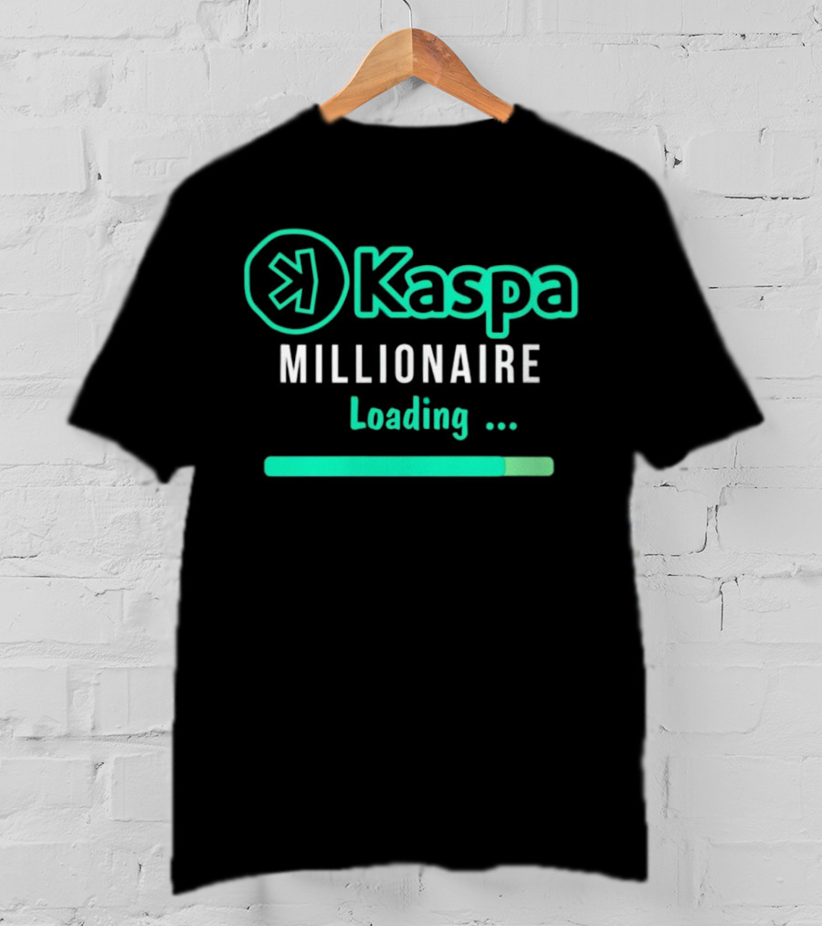 Kaspa Millionaire Loading Icon With Progress Bar T-Shirt