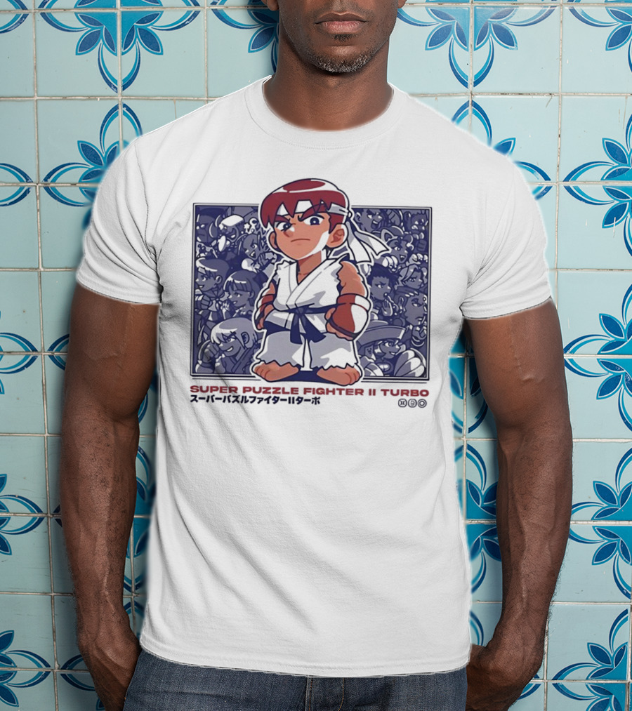 Super Puzzle Fighter II Turbo Character Lineup T-Shirt