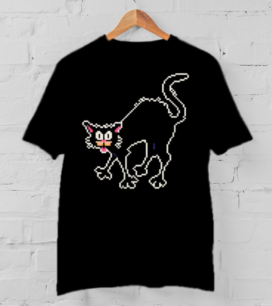 The Tom Ward Show Tom Cat 8 Bit Retro Pixel T-Shirt