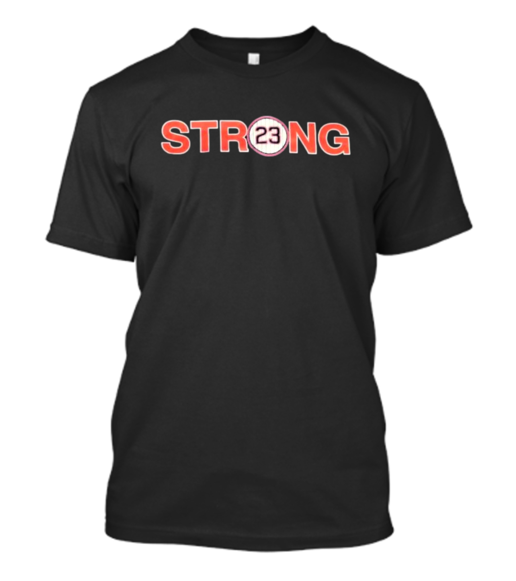 Strong 23 Baseball Themes With Red Bold Lettering T-Shirt