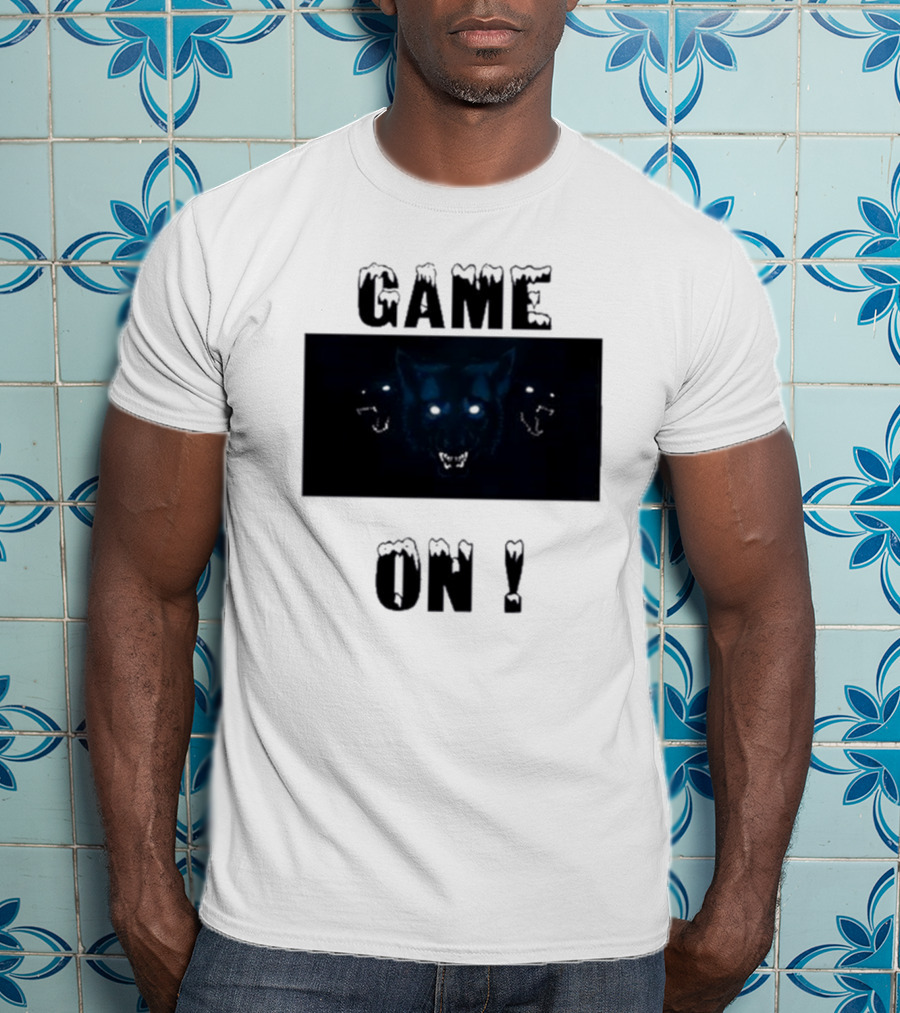 Wolvesden Game On Fierce Trio Wolf Face T-Shirt