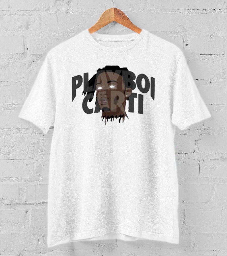 Playboi Carti Glow Eyes Portrait Dark T-Shirt