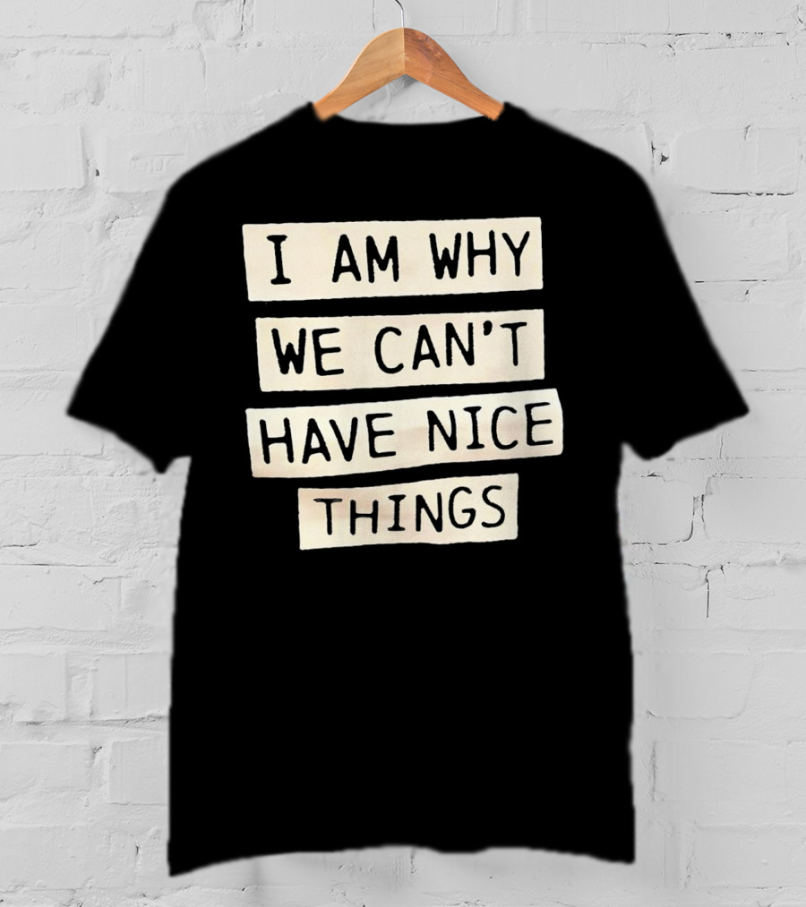 I Am Why We Can’t Have Nice Things Taylor Swift Inspired Phrase T-Shirt