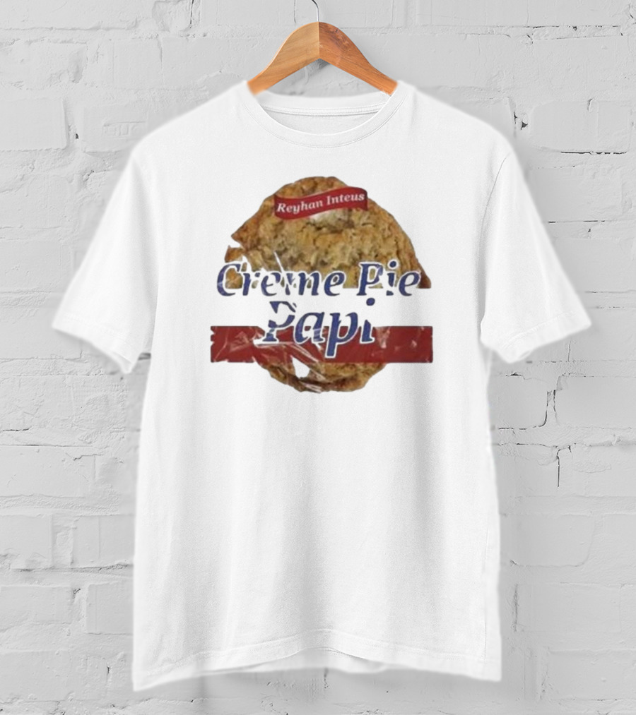 Reyhan Inteus Creme Pie Papi Cookie Motif T-Shirt