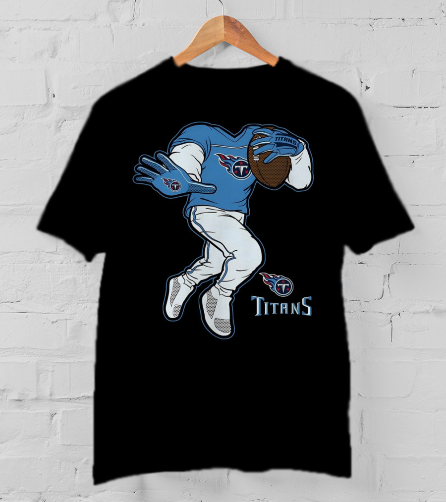 Tennessee Titans Stiff Arm Football Player T-Shirt