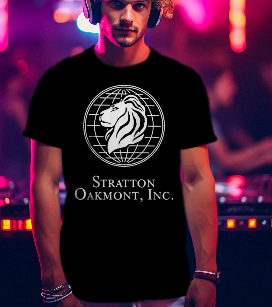 Stratton Oakmont Inc Lion Globe T-Shirt