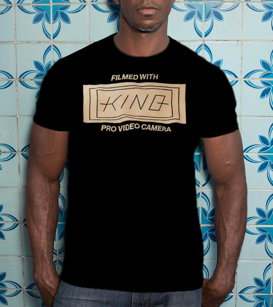 FILMED WITH KING PRO VIDEO CAMERA VINTAGE STYLE RECTANGLE T-Shirt