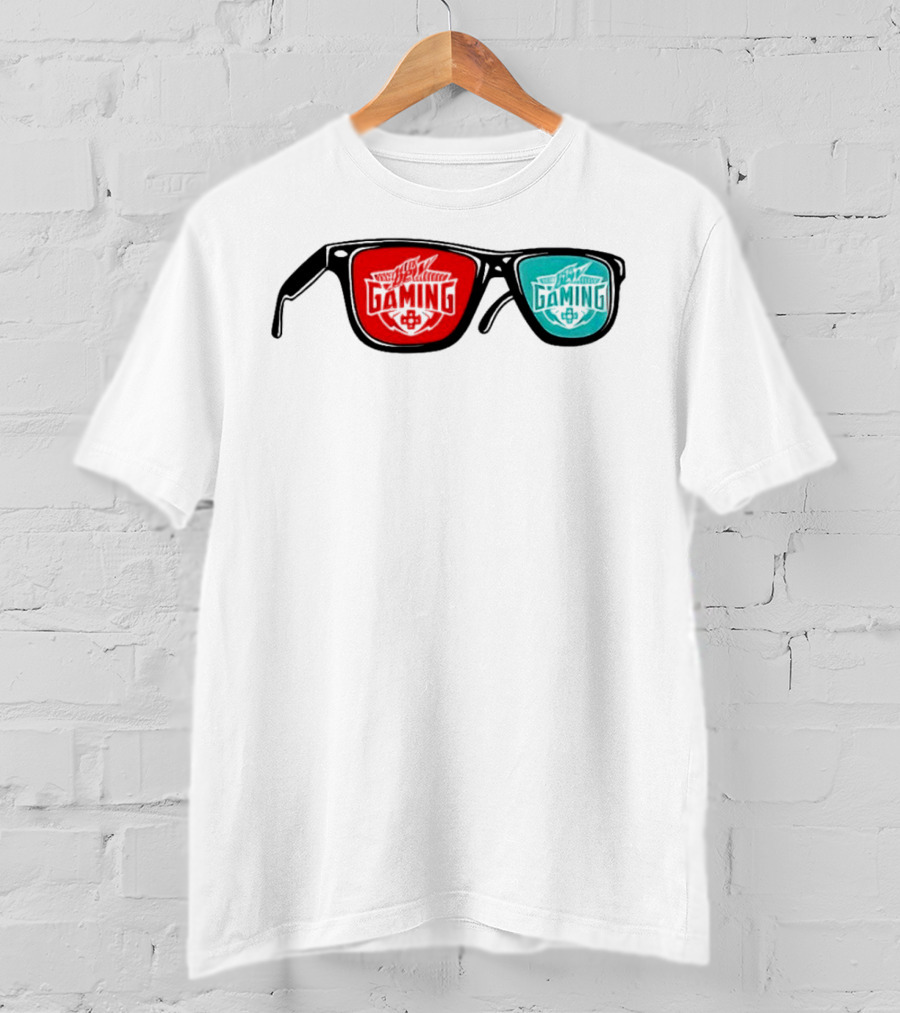Gaming Spectacles Mtn Dew Red Blue Vibes T-Shirt