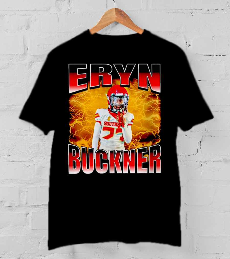 Eryn Buckner Southern Football Vintage Style With Lightning Background T-Shirt