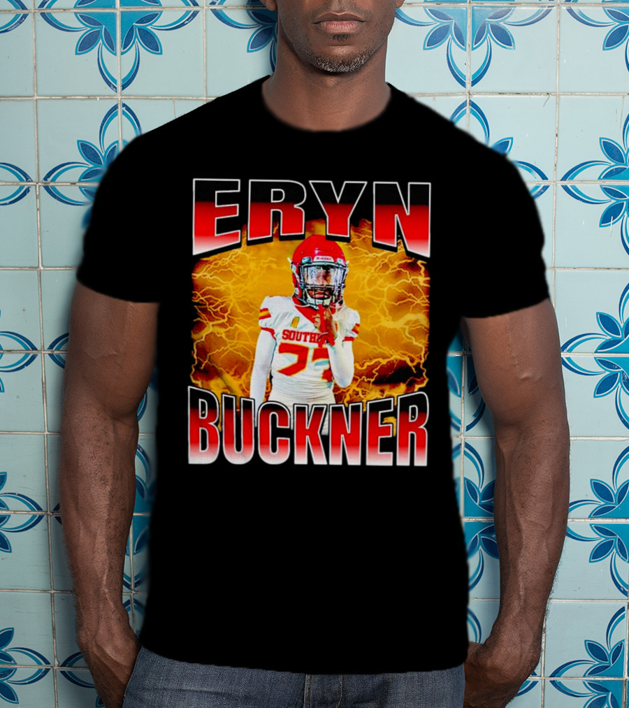 Eryn Buckner Southern Football Vintage Style With Lightning Background T-Shirt