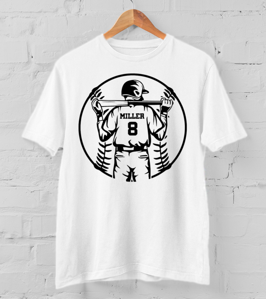 Miller 8 Baseball Player Jersey T-Shirt